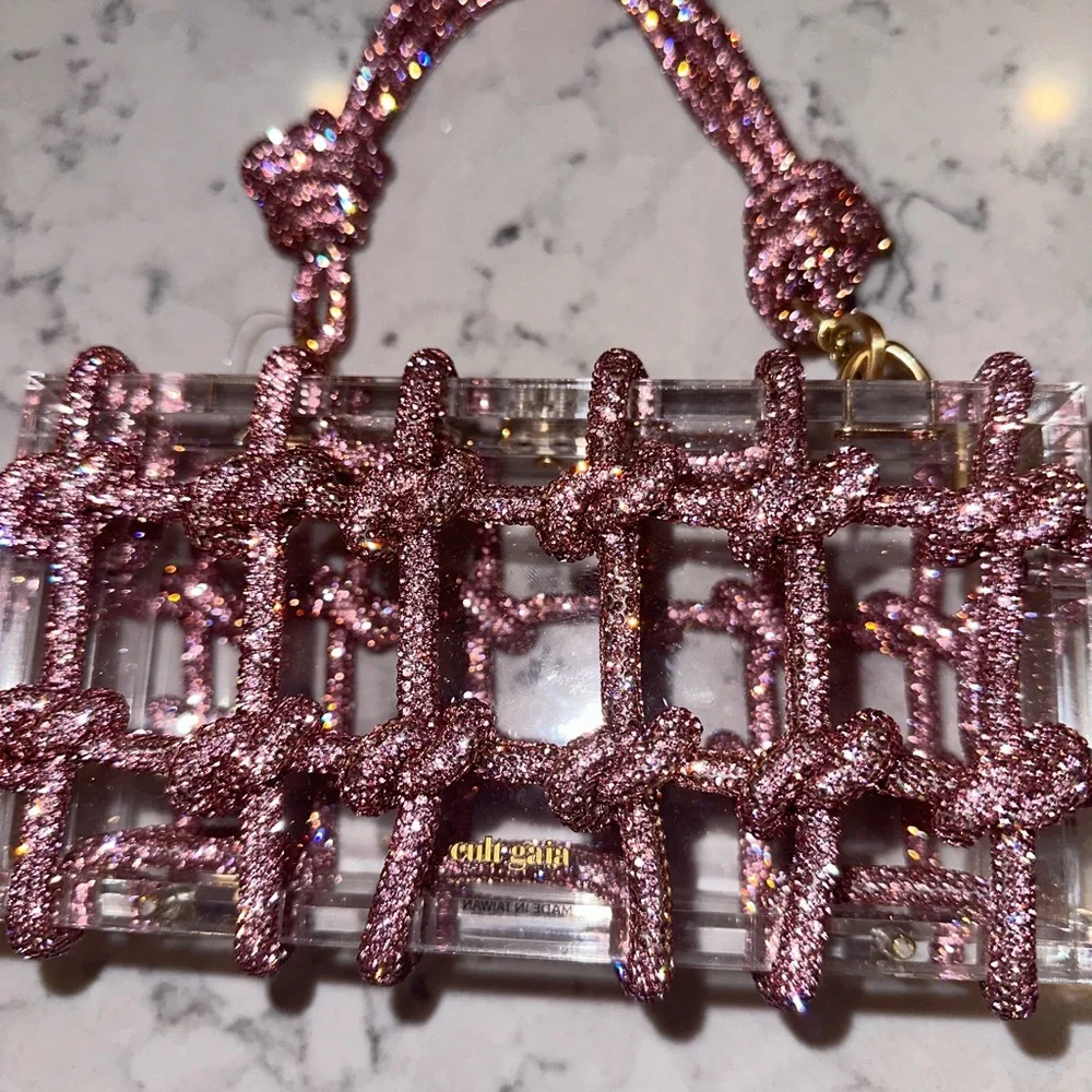 Cult Gaia Bess rhinestone shoulder bag - Picture 5 of 14